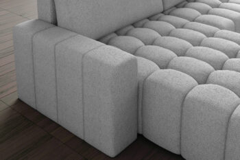 Sedačka BARON patrí svojimi rozmermi medzi menšie rohové sedačky. Napriek tomu je to dominantný kúsok nábytku, ktorý  zaujme na prvý pohľad a stane sa ozdobou každej miestnosti. Štýlové prešívanie sedacej časti vytvára unikátny výrazný vzor, ktorý zjemňujú ladné jednoduché tvary opierky chrbta a rúk.Oceníte úložný priestor ale aj možnosť rozkladu, vďaka čomu si vytvoríte spaciu plochu 195 x 125 cm, vhodnú na príležitostné spanie. DL mechanizmus zabezpečí jednoduchú manipuláciu pri rozklade sedačky. Sedacia časť je vyrobená v kombinácii vlnovcovej pružiny  a peny. Touto kombináciou získate pohodlný priestor pre sedenie či leňošenie. Hustota HR peny sedadla aj opierok je T2540.Sedačka je vyrobená v ľavom prevedení rohu. Je celočalúnená, vhodná aj na umiestnenie v priestore. Na čalúnenie je použitá kvalitná látka Mat Velvet 75. Celkové rozmery (š/v/h): 245 x 85 x 160 cm. Výška sedačky bez opierkových vankúšov je 74 cm. Hĺbka sedenia 79 cm, výška sedenia 40 cm.V našej ponuke nájdete túto sedačku aj v opačnom prevedení rohu ako aj v ďalších módnych a štýlových farbách.