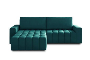 Sedačka BARON patrí svojimi rozmermi medzi menšie rohové sedačky. Napriek tomu je to dominantný kúsok nábytku, ktorý  zaujme na prvý pohľad a stane sa ozdobou každej miestnosti. Štýlové prešívanie sedacej časti vytvára unikátny výrazný vzor, ktorý zjemňujú ladné jednoduché tvary opierky chrbta a rúk.Oceníte úložný priestor ale aj možnosť rozkladu, vďaka čomu si vytvoríte spaciu plochu 195 x 125 cm, vhodnú na príležitostné spanie. DL mechanizmus zabezpečí jednoduchú manipuláciu pri rozklade sedačky. Sedacia časť je vyrobená v kombinácii vlnovcovej pružiny  a peny. Touto kombináciou získate pohodlný priestor pre sedenie či leňošenie. Hustota HR peny sedadla aj opierok je T2540.Sedačka je vyrobená v ľavom prevedení rohu. Je celočalúnená, vhodná aj na umiestnenie v priestore. Na čalúnenie je použitá kvalitná látka Mat Velvet 75. Celkové rozmery (š/v/h): 245 x 85 x 160 cm. Výška sedačky bez opierkových vankúšov je 74 cm. Hĺbka sedenia 79 cm, výška sedenia 40 cm.V našej ponuke nájdete túto sedačku aj v opačnom prevedení rohu ako aj v ďalších módnych a štýlových farbách.