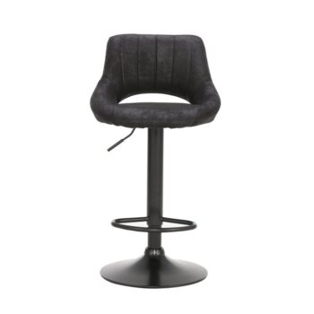 Vychutnajte si večeru, drink či dezert v pohodlnej barovej stoličke LORASA. Rozmery stoličky sú (ŠxHxV): 46x48x84-105 cm. Čierna látka s efektom brúsenej kože robí zo stoličky dizajnérsky kúsok, ktorý dodá šmrnc každému interiéru. Kovová výškovo nastaviteľná noha Vám umožní prispôsobiť si stoličku…