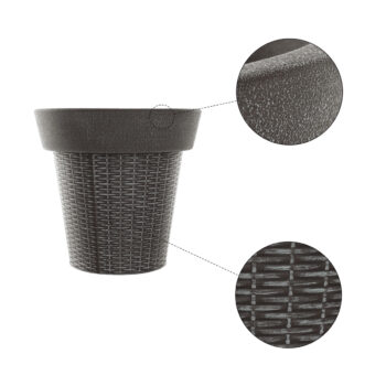 Plastový kvetináč Begon v elegantnej sivej farbe je ideálnym riešením pre všetkých milovníkov moderného dizajnu, ktorí hľadajú praktické a esteticky príjemné riešenie pre svoje rastliny. Tento kvetináč značky KONDELA je vyrobený z kvalitného plastu, čo zaručuje jeho dlhú životnosť a odolnosť…