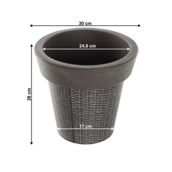 Plastový kvetináč Begon v elegantnej sivej farbe je ideálnym riešením pre všetkých milovníkov moderného dizajnu, ktorí hľadajú praktické a esteticky príjemné riešenie pre svoje rastliny. Tento kvetináč značky KONDELA je vyrobený z kvalitného plastu, čo zaručuje jeho dlhú životnosť a odolnosť…