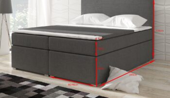 Moderná boxspringová posteľ BELARO je kompletným riešením pre Váš dokonalý spánok. Jej súčasťou je úložný priestor a výklopný matrac, ktorý je zložený z bonelových pružín + hypoalergénny topper.Matrac je 20 cm vysoký + 4 cm vrchný matrac (topper) má odnímateľnú obliečku.Je celá čalúnená látkou Sawana 21 - svetlo šedá. Rozmery: (ŠxVxD) 180 x 126 x 205 cm, lôžko 180/200 cm.Nosnosť postele je 300 kg / 150 kg jedno lôžkoDodávame v demonte.