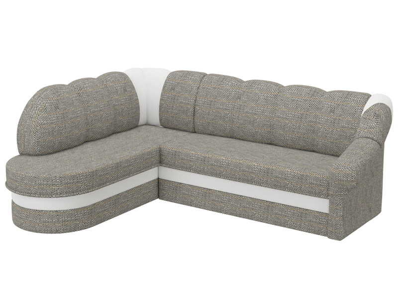 NABBI Belluno L rohová sedačka s rozkladom a úložným priestorom sivá / biela Tradičná rohová sedačka BELLUNO L je typická svojim vysokým, oblým operadlom a jednoduchým dizajnom. Požiadavky dnešnej doby kladú dôraz na funkčnosť, pohodlie a moderný dizajn. Toto všetko Vám ponúka táto sedačka, ktorá je celočalúnená a tak ju môžete voľne postaviť kamkoľvek v priestore. Vďaka…