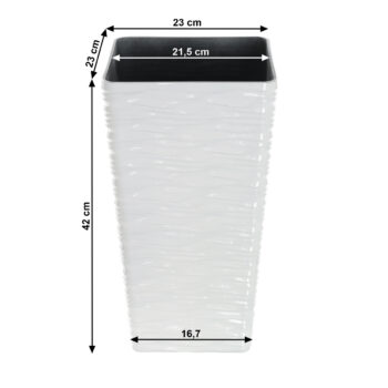 Plastový kvetináč Benel v elegantnej bielej farbe je ideálnym doplnkom pre váš interiér aj exteriér. Tento moderný kvetináč od značky KONDELA sa vyznačuje jednoduchým a čistým dizajnom, ktorý sa hodí do každého prostredia. Vďaka svojmu okrúhlemu tvaru a svetlej farebnosti prinesie do vášho…