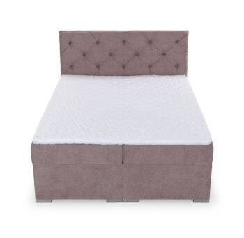 NABBI Beneto 140 čalúnená manželská posteľ s úložným priestorom ružová (Soro 61) – Obrázok 2