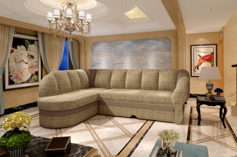 BENTANO rohová sedačka Berlin 03/ Soft 015 ľavá Moderná rozkladacia rohová sedačka BENTANO je v elegantnom a štýlovom prevedení. Je vhodná do rôznych typov interiérov.Sedačka je vyrobená z kvalitnej vlnovcovej pružiny v spojení s PUR penou. Farebné prevedenie sedačky: BERLIN 03 (látkový poťah) /SOFT 015 (ekokoža).Sedačka má funkciu rozkladu, čím poskytuje spaciu plochu o veľkosti: 195 x 125 cm. Je určená na príležitostné spanie. K dispozícií máte aj priestranný úložný priestor.Výška sedu je 45 cm, hĺbka sedu 51 cm.Celkové rozmery (š,v,h): 250 x 180 x 85 cm.Sedačka je v ľavom prevedení rohu. V ponuke je aj v pravom prevedení rohu.Dodávame v demontovanom stave.