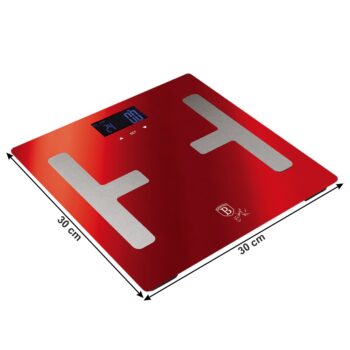 Digitálna osobná váha Berlingerhaus BH-9104 v elegantnej červenej farbe je ideálnym doplnkom pre každú modernú domácnosť. Táto váha, vyrobená z kvalitného vytvrdeného skla, ponúka nielen presné meranie hmotnosti, ale aj štýlový vzhľad, ktorý sa hodí do akéhokoľvek interiéru.…