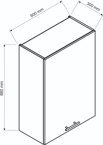 Kuchyňa BERTA patrí do skupiny kuchynského nábytku, ktorá sa vyznačuje svojim klasickým vzhľadom v modernom prevedení. Funkčný a štýlový nábytok upúta vašu pozornosť svojimi klasickými prvkami. Vďaka frézovaným pásom použitým na prednej strane skriniek plne zapadá do trendov súčasnosti.Korpus nábytku je vyrobený zo 16 mm hrubej LTD dosky v bielom prevedení. Predné dvierka sú z MDF dosky s hrúbkou 19 mm. Sú potiahnuté PVC fóliou.Horná kuchynská skrinka je v zelenom farebnom prevedení, s matným povrchom. Súčasťou skrinky je digestor v striebornej farbe.Rozmery (š,v,h): 60 x 88 x 30 cm.Úchyty nie sú v cene. Je potrebné ich doobjednať.Dodávame v demontovanom stave.