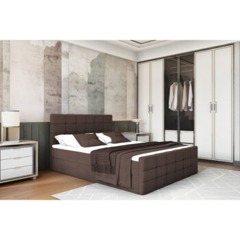 Čalúnená manželská posteľ s matracom Best 160 v elegantnej hnedej farbe je ideálnym riešením pre tých, ktorí hľadajú moderný a funkčný nábytok do spálne. Táto posteľ ponúka nielen komfortný priestor na spanie s rozmermi 160 x 200 cm, ale aj praktický úložný priestor, ktorý oceníte pri uskladnení…