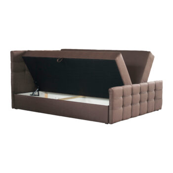 Čalúnená manželská posteľ s matracom Best 180 v elegantnej hnedej farbe je ideálnym riešením pre tých, ktorí hľadajú moderný a funkčný nábytok do spálne. Táto posteľ značky KONDELA ponúka nielen štýlový vzhľad, ale aj praktické vlastnosti, ktoré ocení každý dospelý užívateľ.