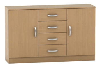 Predstavujeme vám dvojdverovú komodu so zásuvkami Betty New 2 BE02-019-00 v elegantnom bukovom prevedení, ktorá je ideálnym riešením pre moderné interiéry. Táto komoda značky KONDELA ponúka praktické úložné priestory a štýlový dizajn, ktorý sa hodí do každého domova.