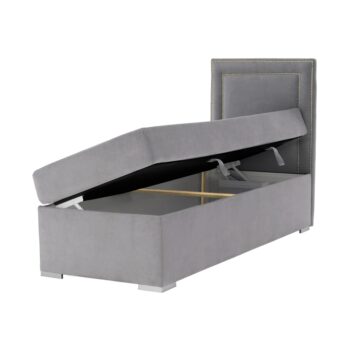 Čalúnená jednolôžková posteľ s matracom Bily 90 P v svetlosivej farbe je ideálnym riešením pre tých, ktorí hľadajú moderný a funkčný nábytok do spálne. Táto posteľ od značky KONDELA ponúka nielen štýlový vzhľad, ale aj praktické využitie vďaka úložnému priestoru, ktorý je súčasťou konštrukcie.