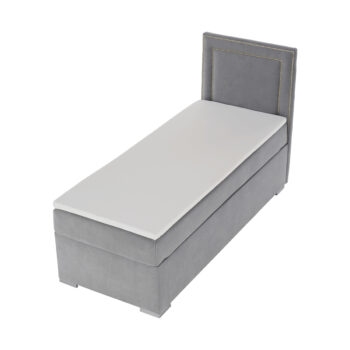 Čalúnená jednolôžková posteľ s matracom Bily 90 P v svetlosivej farbe je ideálnym riešením pre tých, ktorí hľadajú moderný a funkčný nábytok do spálne. Táto posteľ od značky KONDELA ponúka nielen štýlový vzhľad, ale aj praktické využitie vďaka úložnému priestoru, ktorý je súčasťou konštrukcie.