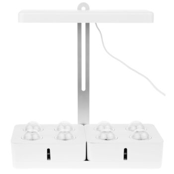 BIOR: Inteligentný kvetináč s LED osvetlením Bior - biela; materiál: plast; rozmery (ŠxHxV): 45x19x47,5 cm.