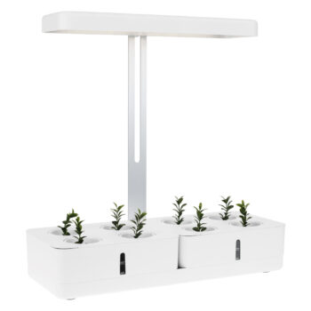 BIOR: Inteligentný kvetináč s LED osvetlením Bior - biela; materiál: plast; rozmery (ŠxHxV): 45x19x47,5 cm.