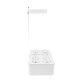 BIOR: Inteligentný kvetináč s LED osvetlením Bior - biela; materiál: plast; rozmery (ŠxHxV): 45x19x47,5 cm.