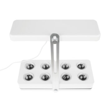 BIOR: Inteligentný kvetináč s LED osvetlením Bior - biela; materiál: plast; rozmery (ŠxHxV): 45x19x47,5 cm.