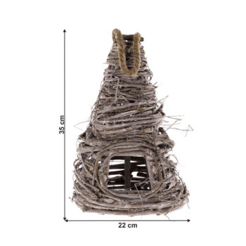 Ratanová vtáčia búdka Birdo - prírodná je ideálnym doplnkom pre váš domov alebo záhradu. Táto moderná búdka, vyrobená z kvalitného prírodného ratanu, ponúka nielen estetický vzhľad, ale aj funkčnosť a trvanlivosť. S rozmermi 22 cm na šírku, 22 cm na hĺbku a 35 cm na výšku sa ľahko zmestí do…