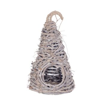 Ratanová vtáčia búdka Birdo - prírodná je ideálnym doplnkom pre váš domov alebo záhradu. Táto moderná búdka, vyrobená z kvalitného prírodného ratanu, ponúka nielen estetický vzhľad, ale aj funkčnosť a trvanlivosť. S rozmermi 22 cm na šírku, 22 cm na hĺbku a 35 cm na výšku sa ľahko zmestí do…