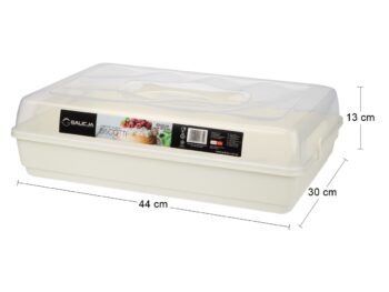 Neodmysliteľnou súčasťou každej domácnosti by mal byť prenosný box na potraviny BISCOTTI. Box Vám zaručí maximálny komfort, hygienu a perfektné podmienky pre uskladnenie a prenos potravín, pečiva, chlebíčkov či zákuskov. Vyrobený je z plastu v príjemnom krémovom prevedení. Box sa skladá z troch…
