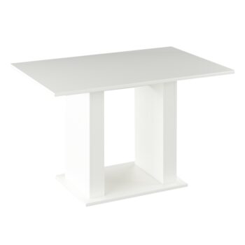 Jedálenský stôl Bistro s rozmermi 119x79 cm je ideálnym riešením pre moderné interiéry, kde sa kladie dôraz na funkčnosť a estetiku. Tento stôl od značky KONDELA ponúka elegantný a čistý dizajn v bielej farbe, ktorý ľahko zapadne do rôznych štýlov zariadenia.