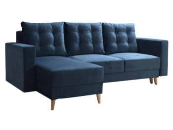 Predstavujeme vám modernú rohovú sedačku s rozkladom a úložným priestorom Bleky Roh L v elegantnej modrej farbe s bukovými detailmi. Táto sedačka je ideálnym riešením pre tých, ktorí hľadajú funkčnosť a štýl v jednom. S jej rozmermi 235 cm na šírku, 145 cm na hĺbku a výškou 90 cm sa perfektne…
