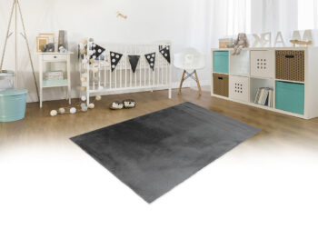 BO-MA, Kusový koberec Rabbit new 11 dark grey, 80x150, šedá, obývacia izba