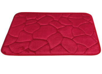 BO-MA, Protišmyková kúpeľňová predložka 3D 0133 Red, 50x40, červená, kúpeľňa