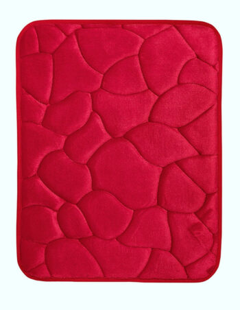BO-MA, Protišmyková kúpeľňová predložka 3D 0133 Red, 50x40, červená, kúpeľňa
