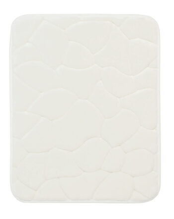 BO-MA, Protišmyková kúpeľňová predložka 3D 0133 White, 50x80, biela, kúpeľňa