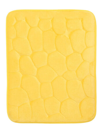 BO-MA, Protišmyková kúpeľňová predložka 3D 0133 yellow, 50x80, žltá, kúpeľňa