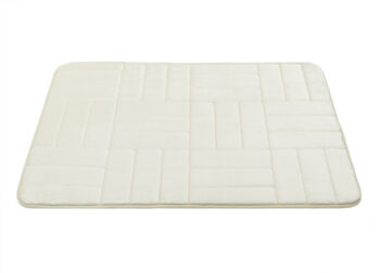 BO-MA, Protišmyková kúpeľňová predložka 3D 667 cream, 50x80, biela, kúpeľňa