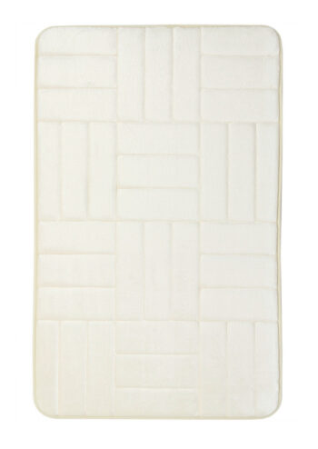 BO-MA, Protišmyková kúpeľňová predložka 3D 667 cream, 50x80, biela, kúpeľňa