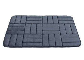 BO-MA, Protišmyková kúpeľňová predložka 3D 667 dark grey, 50x80, šedá, kúpeľňa