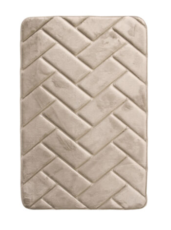 BO-MA, Protišmyková kúpeľňová predložka 3D 7288 beige, 50x80, béžová, kúpeľňa