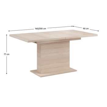 Rozkladací jedálenský stôl Boba 160/200 v elegantnom prevedení dub sonoma je ideálnym riešením pre moderné interiéry. Tento stôl od značky KONDELA ponúka praktickú rozkladaciu funkciu, ktorá umožňuje jednoduché zväčšenie jeho šírky z pôvodných 160 cm na komfortných 200 cm, čím…
