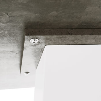 KONDELA Bolast jedálenský stôl 138x90 cm betón / biela – Obrázok 5