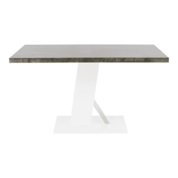KONDELA Bolast jedálenský stôl 138x90 cm betón / biela – Obrázok 8