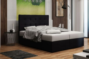 Štýlová a elegantná posteľ BONEMI je v modernom prevedení. Patrí medzi postele typu BOXSPRING. Výrazným dizajnovým prvkom je jej čelo, ktoré tiež ochráni vašu stenu pred oderom.Posteľ je čalúnená. Použitá je látka COSMIC 100.  Súčasťou postele je kvalitný bonellový matrac. Pre väčší komfort si môžete dokúpiť praktický vrchný krycí matrac TOPPER (viď. doporučené produkty).Disponuje veľkým úložným priestorom, ktorý je vhodný na uloženie perín, obliečok a podobne.Rozmery (š,v,h): 143 x 101 x 217 cm.  Výška čela postele: 101 cm. Výška spacej plochy: 42 cm. Matrac o výške 18 cm. Spacia plocha: 140 x 200 cm.V našej ponuke nájdete aj ďalšie prevedenia a rozmery manželských postelí BONEMI 1.Dodávame v demontovanom stave.