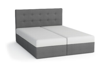 Štýlová a elegantná posteľ BONEMI je v modernom prevedení. Patrí medzi postele typu BOXSPRING. Výrazným dizajnovým prvkom je jej čelo, ktoré tiež ochráni vašu stenu pred oderom.Posteľ je čalúnená. Použitá je látka COSMIC 160.  Súčasťou postele je kvalitný bonellový matrac. Pre väčší komfort si môžete dokúpiť praktický vrchný krycí matrac TOPPER (viď. doporučené produkty).Disponuje veľkým úložným priestorom, ktorý je vhodný na uloženie perín, obliečok a podobne.Rozmery (š,v,h): 163 x 101 x 217 cm.  Výška čela postele: 101 cm. Výška spacej plochy: 42 cm. Matrac o výške 18 cm. Spacia plocha: 160 x 200 cm.V našej ponuke nájdete aj ďalšie prevedenia a rozmery manželských postelí BONEMI 1.Dodávame v demontovanom stave.