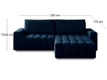 Nadčasovosť rohovej sedačky s rozkladom a úložným priestorom BONTA P premení Vašu obývačku na dokonalý priestor s originálnym dizajnom. Sedačka je menších rozmerov (ŠxHxV): 250x175x75 cm, takže krásne vynikne v menšom priestore, no svoju úlohu stopercentne splní aj v priestrannejších miestnostiach.…