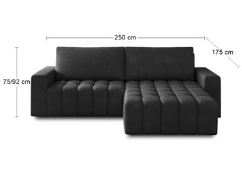 Nadčasovosť rohovej sedačky s rozkladom a úložným priestorom BONTA P premení Vašu obývačku na dokonalý priestor s originálnym dizajnom. Sedačka je menších rozmerov (ŠxHxV): 250x175x75 cm, takže krásne vynikne v menšom priestore, no svoju úlohu stopercentne splní aj v priestrannejších miestnostiach.…