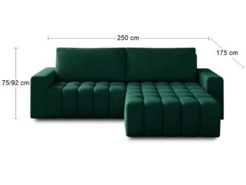 Nadčasovosť rohovej sedačky s rozkladom a úložným priestorom BONTA P premení Vašu obývačku na dokonalý priestor s originálnym dizajnom. Sedačka je menších rozmerov (ŠxHxV): 250x175x75 cm, takže krásne vynikne v menšom priestore, no svoju úlohu stopercentne splní aj v priestrannejších miestnostiach.…