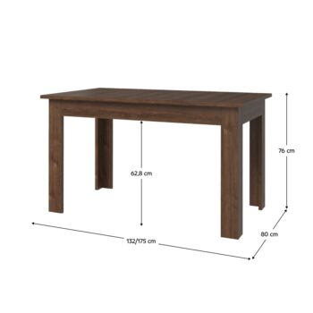 Rozkladací jedálenský stôl Boras 132/175 v elegantnom prevedení dub hnedý je ideálnym riešením pre moderné interiéry. Tento stôl, značky KONDELA, ponúka praktickú rozkladaciu funkciu, ktorá umožňuje jednoduché zväčšenie jeho šírky z pôvodných 132 cm na až 175 cm. Vďaka tomu sa…