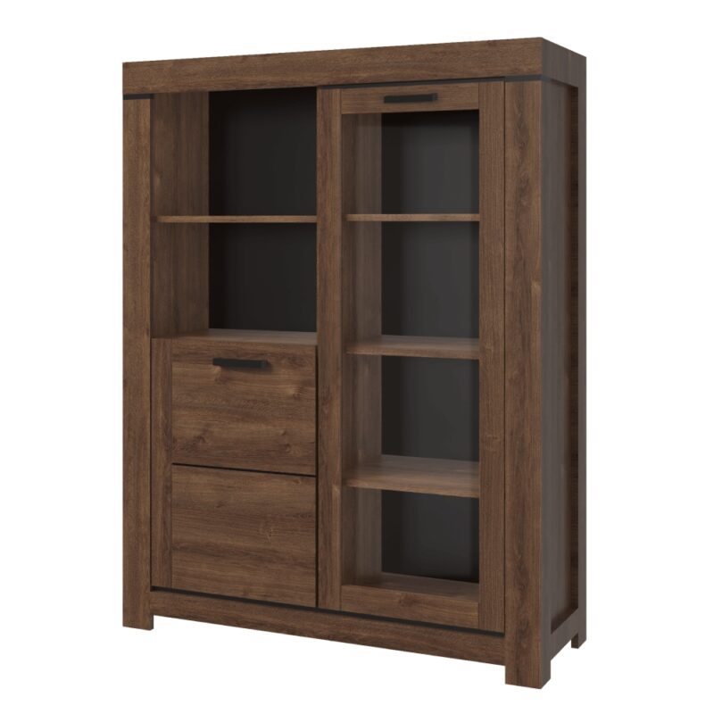 KONDELA Boras 1D1W N vitrína dub hnedý Vitrína Boras 1D1W N v elegantnom prevedení dub hnedý je ideálnym doplnkom pre váš interiér. Táto vitrína od značky KONDELA ponúka moderný vzhľad, ktorý sa hodí do rôznych typov priestorov, vrátane kancelárií. Je vyrobená z kvalitného aglomerovaného materiálu, konkrétne…