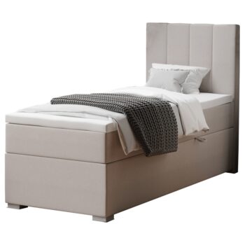Čalúnená jednolôžková posteľ s matracom Bred 80 P v elegantnej sivohnedej farbe (taupe) je ideálnym riešením pre moderné interiéry. Táto posteľ od značky KONDELA kombinuje štýlový dizajn s praktickými funkciami, ktoré ocení každý dospelý užívateľ.