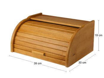 Vyberajte podľa Vášho vkusu, potrieb, štýlu, ktorý sa hodí k Vašej kuchyni či preferovaných materiálov. Drevený chlebník BRETTO bude pekným dizajnovým doplnkom, ale hlavne praktickým pomocníkom, ktorý uchová Vaše pečivo dlho čerstvé a chrumkavé. Tento jedinečný kúsok s rozmermi (ŠxHxV): 39x30x19…