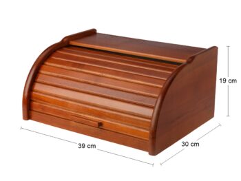 Vyberajte podľa Vášho vkusu, potrieb, štýlu, ktorý sa hodí k Vašej kuchyni či preferovaných materiálov. Drevený chlebník BRETTO bude pekným dizajnovým doplnkom, ale hlavne praktickým pomocníkom, ktorý uchová Vaše pečivo dlho čerstvé a chrumkavé. Tento jedinečný kúsok s rozmermi (ŠxHxV): 39x30x19…
