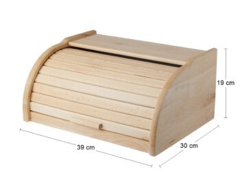 Vyberajte podľa Vášho vkusu, potrieb, štýlu, ktorý sa hodí k Vašej kuchyni či preferovaných materiálov. Drevený chlebník BRETTO bude pekným dizajnovým doplnkom, ale hlavne praktickým pomocníkom, ktorý uchová Vaše pečivo dlho čerstvé a chrumkavé. Tento jedinečný kúsok s rozmermi (ŠxHxV): 39x30x19…
