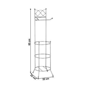Predstavujeme vám kovový stojan na toaletný papier Brizo v elegantnej striebornej farbe, ktorý je ideálnym doplnkom pre váš interiér. Tento moderný stojan je navrhnutý tak, aby spĺňal nielen praktické, ale aj estetické požiadavky vašej kúpeľne.